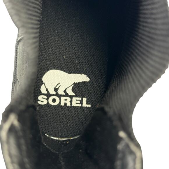 Sorel Women's Hi-Line Chelsea Boots 10 Platform Heeled Waterproof Black Platform - Picture 10 of 11